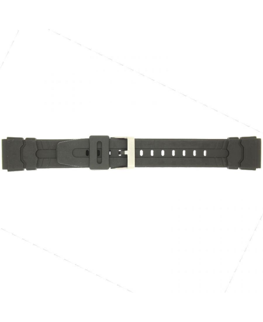 Watch Strap CONDOR PU.P90.01.20.W Plastic / Rubber czarny Tworzywo sztuczne/guma Czarny 20 mm