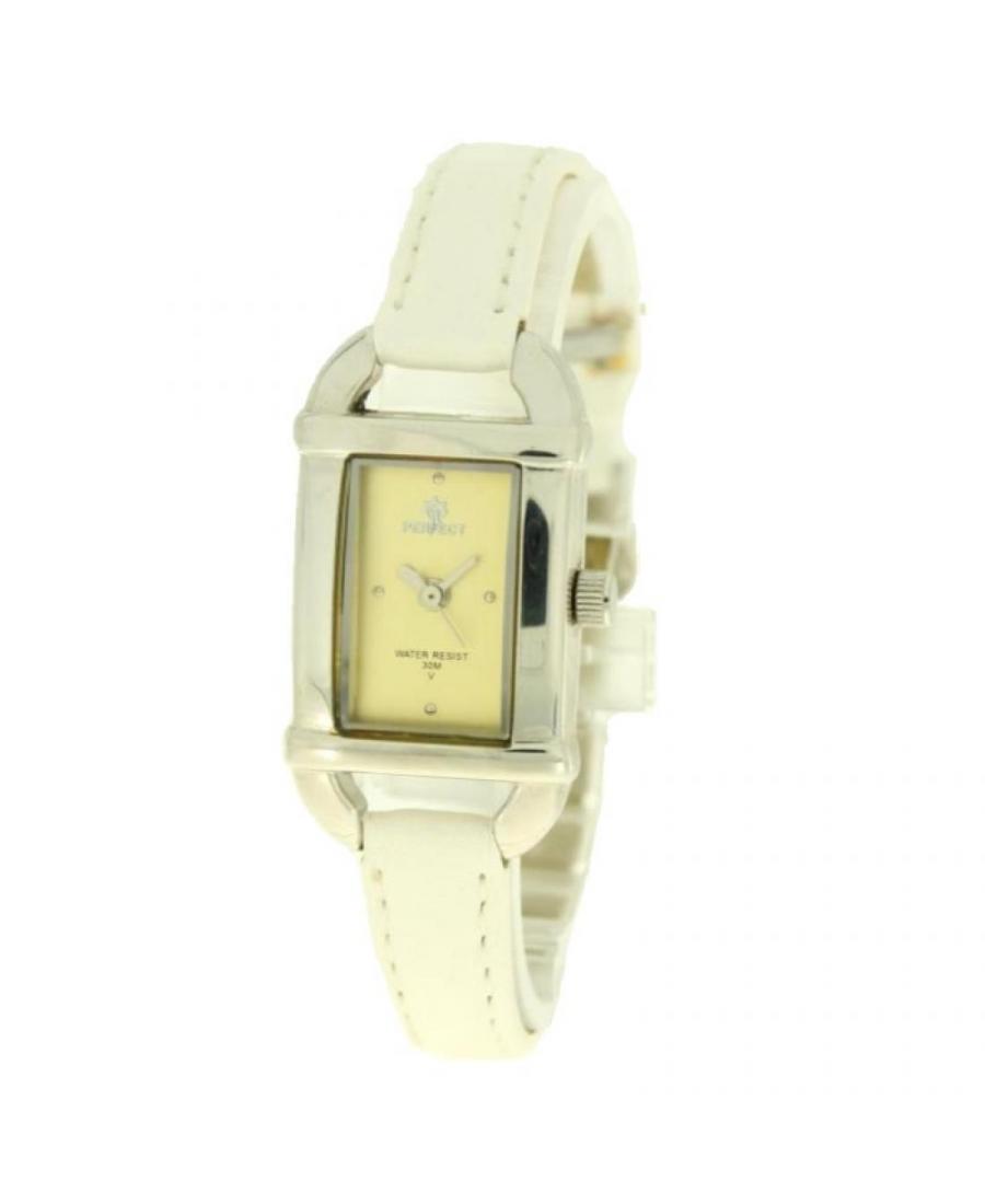 Kobiety Moda klasyczny kwarcowy analogowe Zegarek PERFECT PRF-K01-029 Żółty Dial 28.7mm