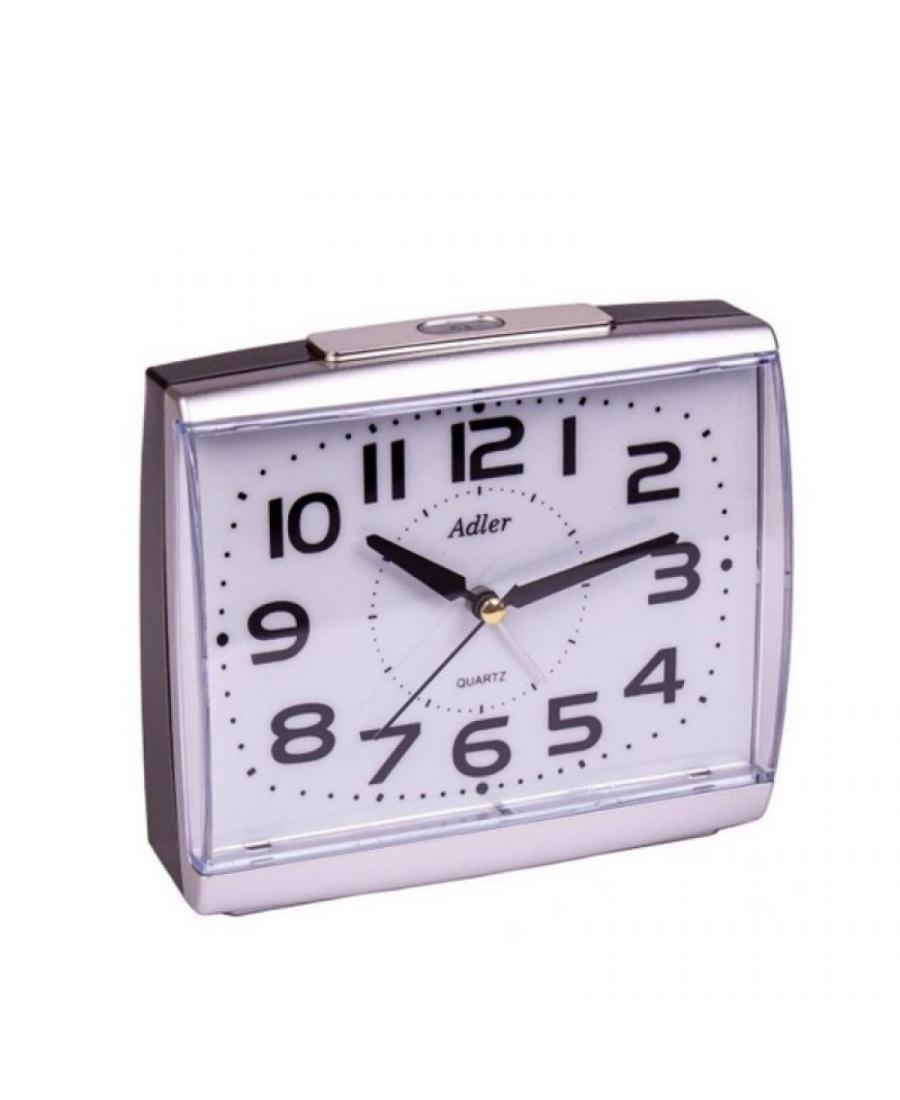 ADLER 40113 SILVER/GREY alarm clock Plastic Gray