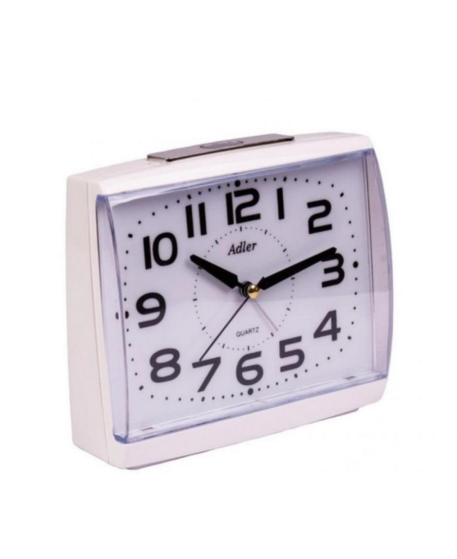 ADLER 40113 WHITE alarm clock Plastic White