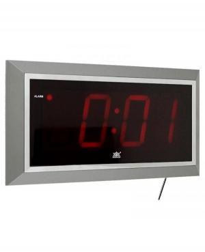 Electric Alarm Clock 4001/RED Plastic Steel color Plastik Tworzywo Sztuczne Kolor stali