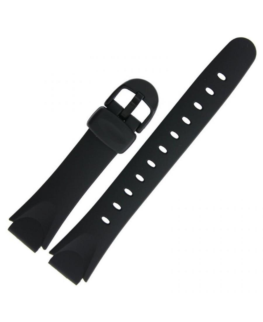 Watch Strap CASIO 10129723 Plastic / Rubber czarny Tworzywo sztuczne/guma Czarny 19 mm