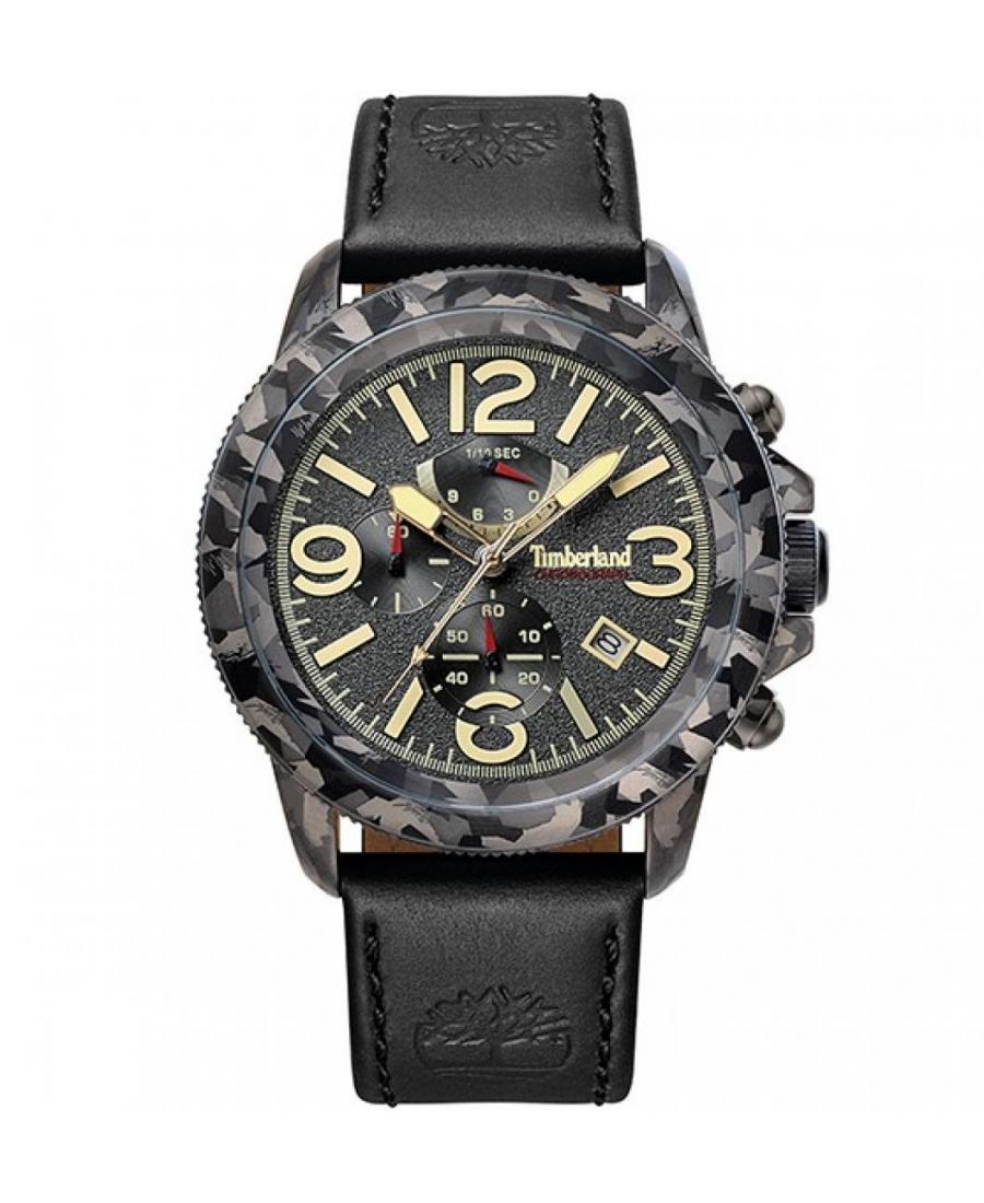 Men Fashion Quartz Analog Watch Chronograph TIMBERLAND TBL.15474JSGY/61 Black Dial 46mm