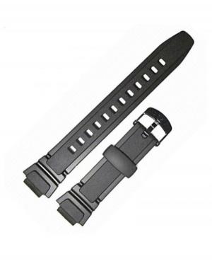 Watch Strap CASIO 10212268 Plastic / Rubber czarny Tworzywo sztuczne/guma Czarny 22 mm