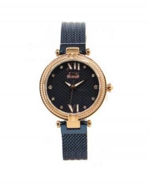 Kobiety Moda klasyczny kwarcowy analogowe Zegarek SLAZENGER SL.9.6107.3.04 Niebieska Dial 28mm