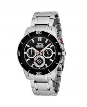 Men Fashion Classic Quartz Analog Watch SLAZENGER SL.9.6100.2.01 Black Dial 44mm
