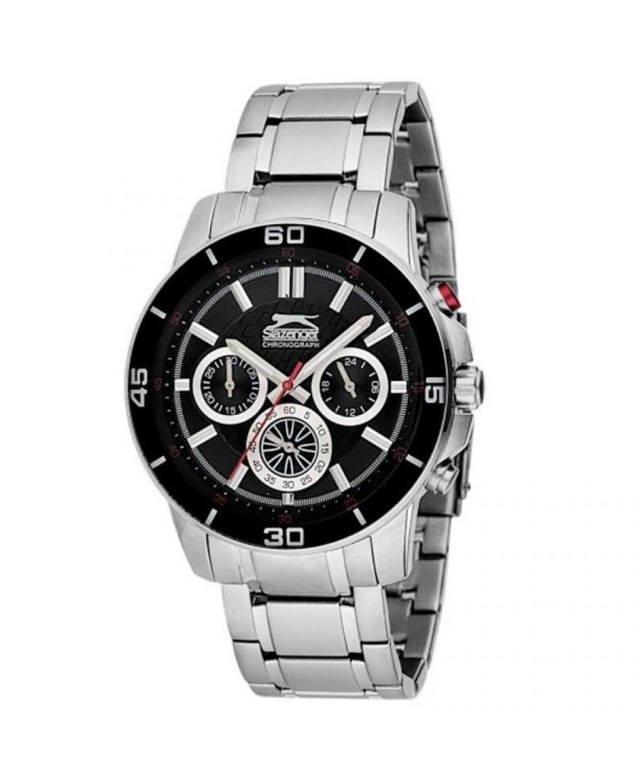 Men Fashion Classic Quartz Watch Slazenger SL.9.6100.2.01 Black Dial