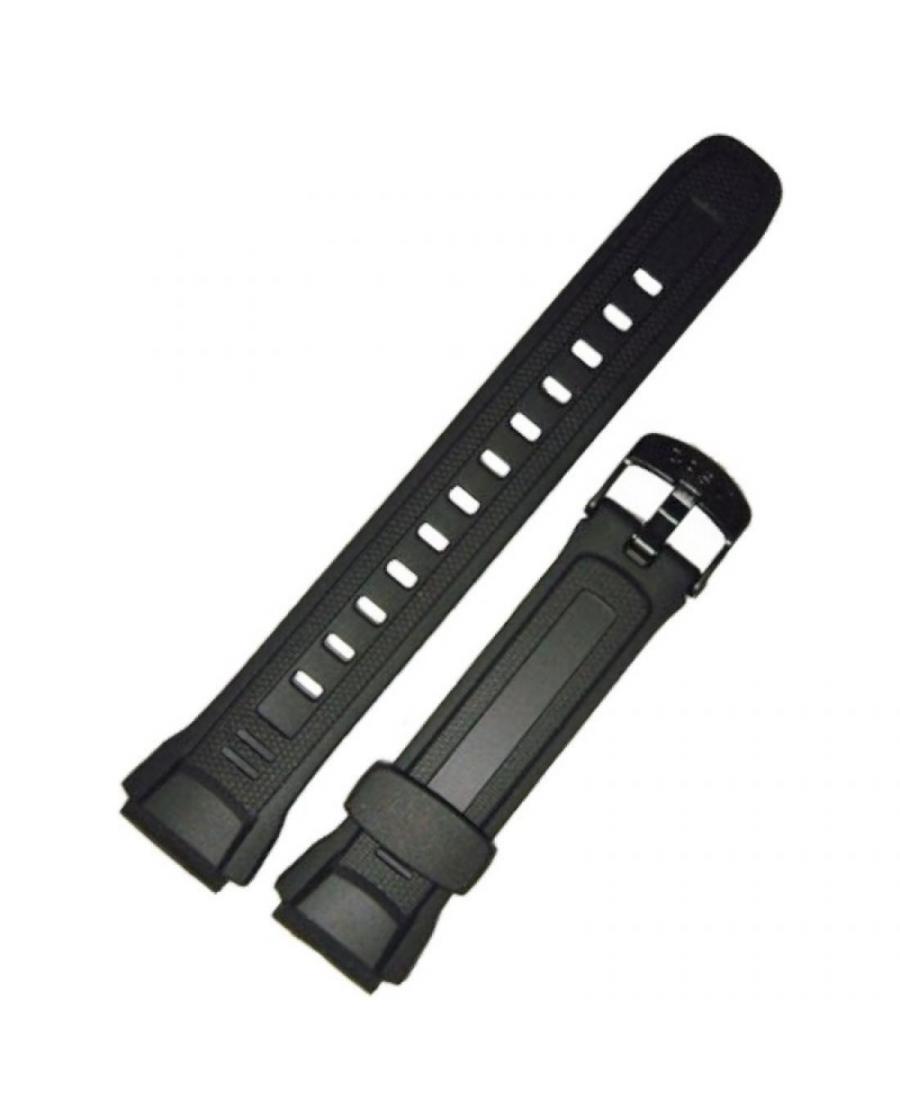 Watch Strap CASIO 10243173 Plastic / Rubber czarny Tworzywo sztuczne/guma Czarny 24 mm