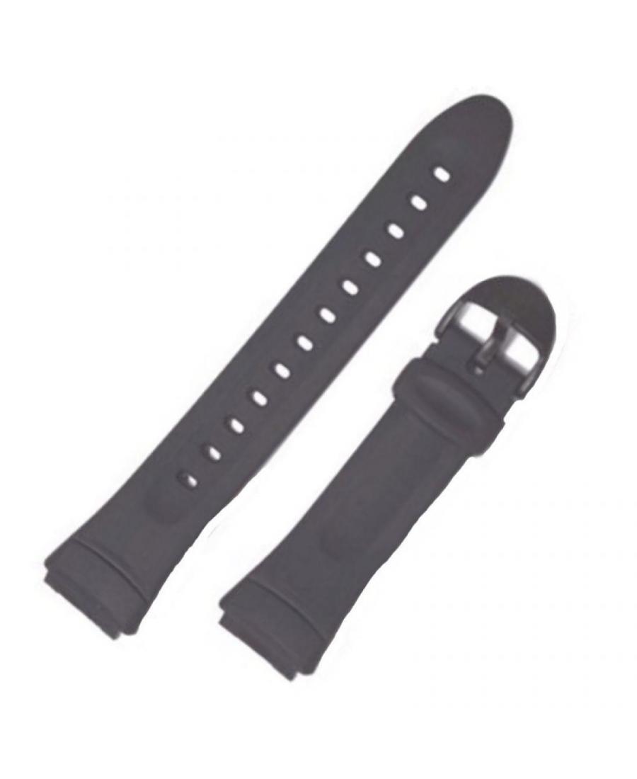 Watch Strap CASIO 10033816 Plastic / Rubber czarny Tworzywo sztuczne/guma Czarny 22 mm