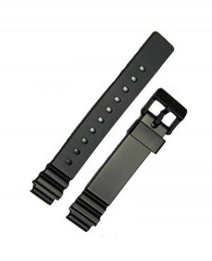 Watch Strap CASIO 10406535 Plastic / Rubber czarny Tworzywo sztuczne/guma Czarny 14 mm