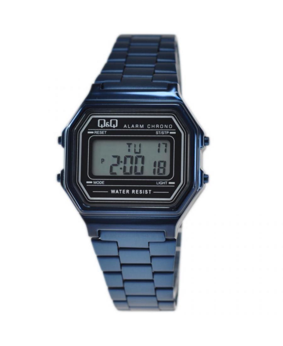 Mężczyźni Japonia kwarcowy cyfrowe Zegarek Budzik Q&Q M173J007Y Czarny Dial 34mm