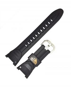 Ремешок для часов CASIO 10078211 Пластик / Резина Чёрный 26 мм