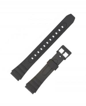 Watch Strap CASIO 10421384 Plastic / Rubber czarny Tworzywo sztuczne/guma Czarny 22 mm