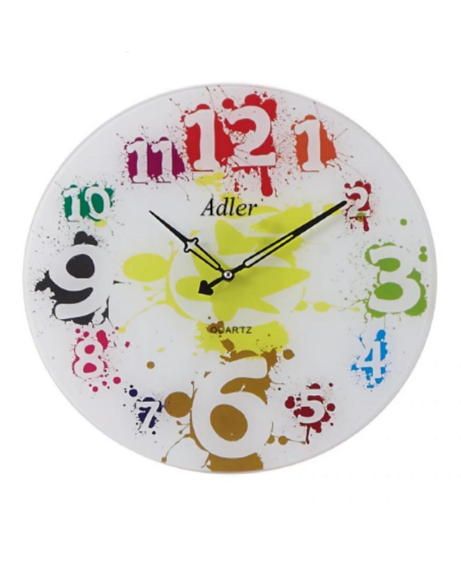 ADLER 21181-2 Quartz Wall Clock Glass Various colors