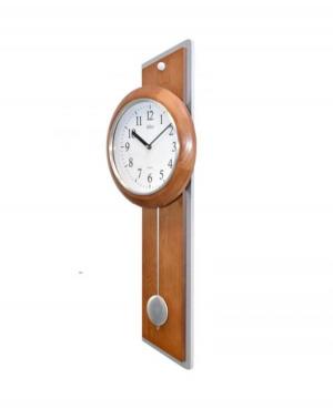 ADLER 20246O Quartz Wall Clock Glass Oak