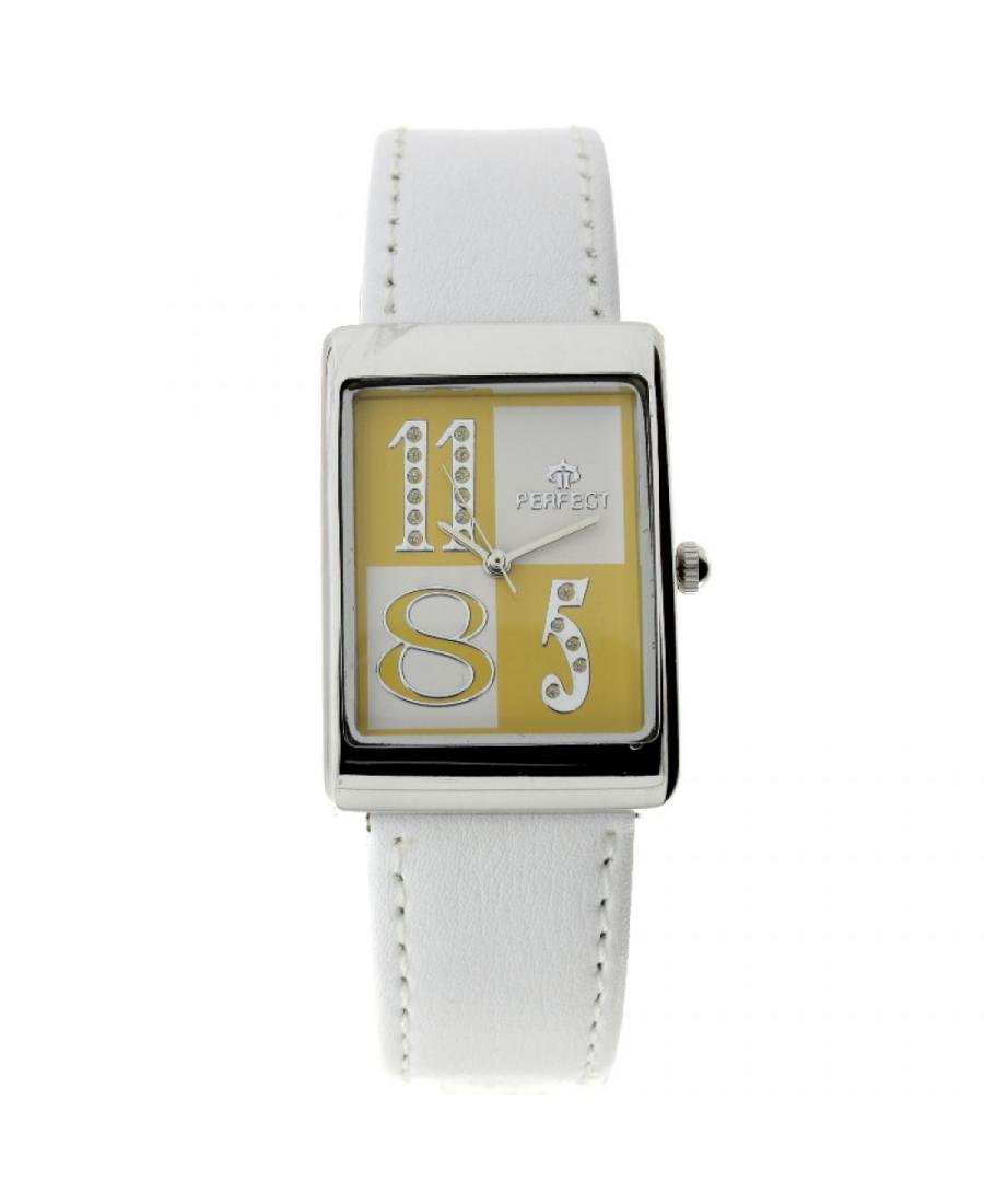 Kobiety Moda kwarcowy analogowe Zegarek PERFECT PRF-K07-062 Biały Dial 37.6mm