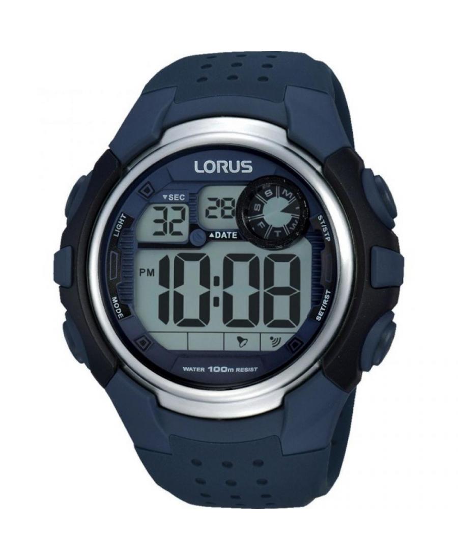 Мужские Спортивные Многофункциональные Кварцевый Цифровой Часы Timer LORUS R2387KX-9 Серый Dial 50mm