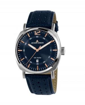 Men Classic Quartz Watch Jacques Lemans 1-1943C Blue Dial