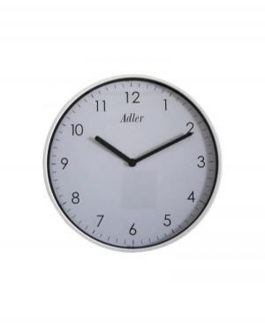ADLER 30165 WHITE Quartz Wall Clock Plastic Plastik Tworzywo Sztuczne Biały