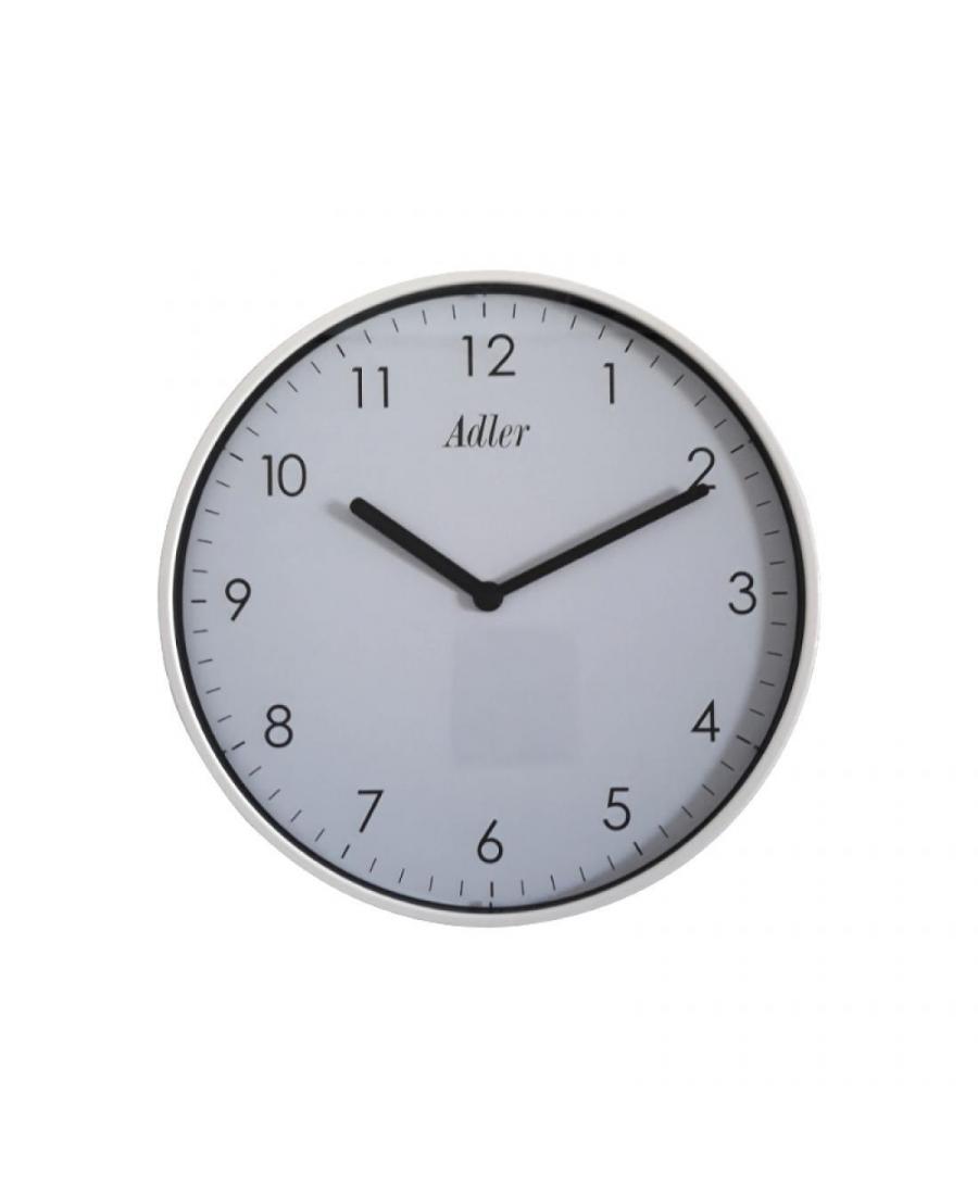 ADLER 30165 WHITE Quartz Wall Clock Plastic White