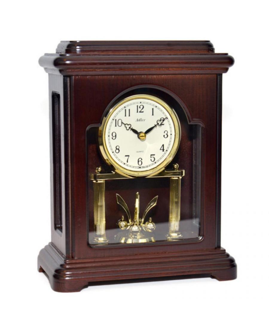 ADLER 22141W Table clock quartz Wood Walnut