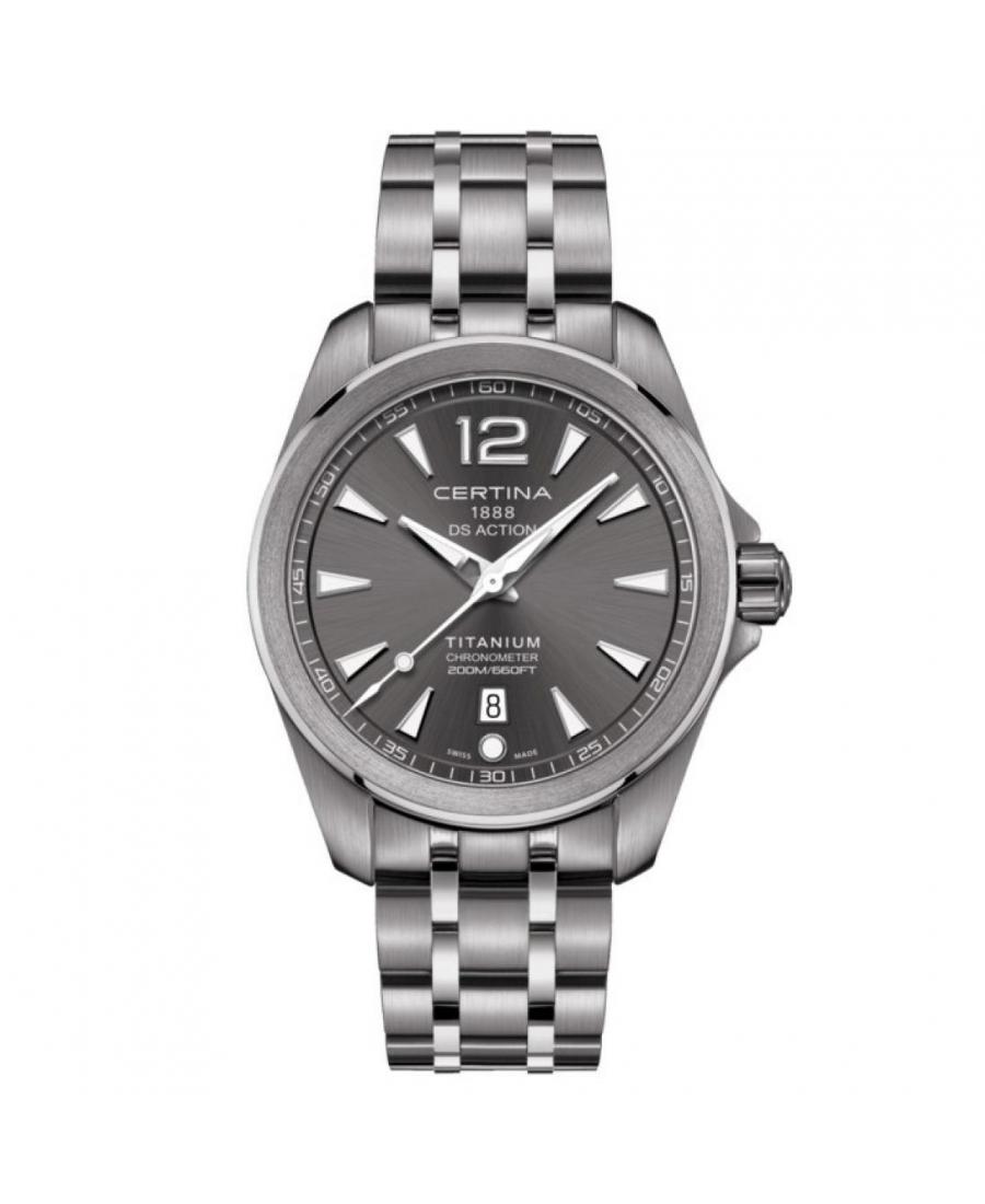 Mężczyźni Moda Diver Szwajcar automatyczny analogowe Zegarek CERTINA C032.851.44.087.00 Czarny Dial 41.8mm