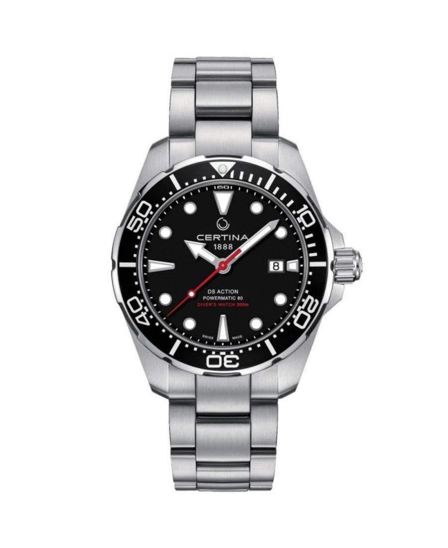 Men Swiss Fashion Automatic Watch Certina C032.407.11.051.00 Black Dial