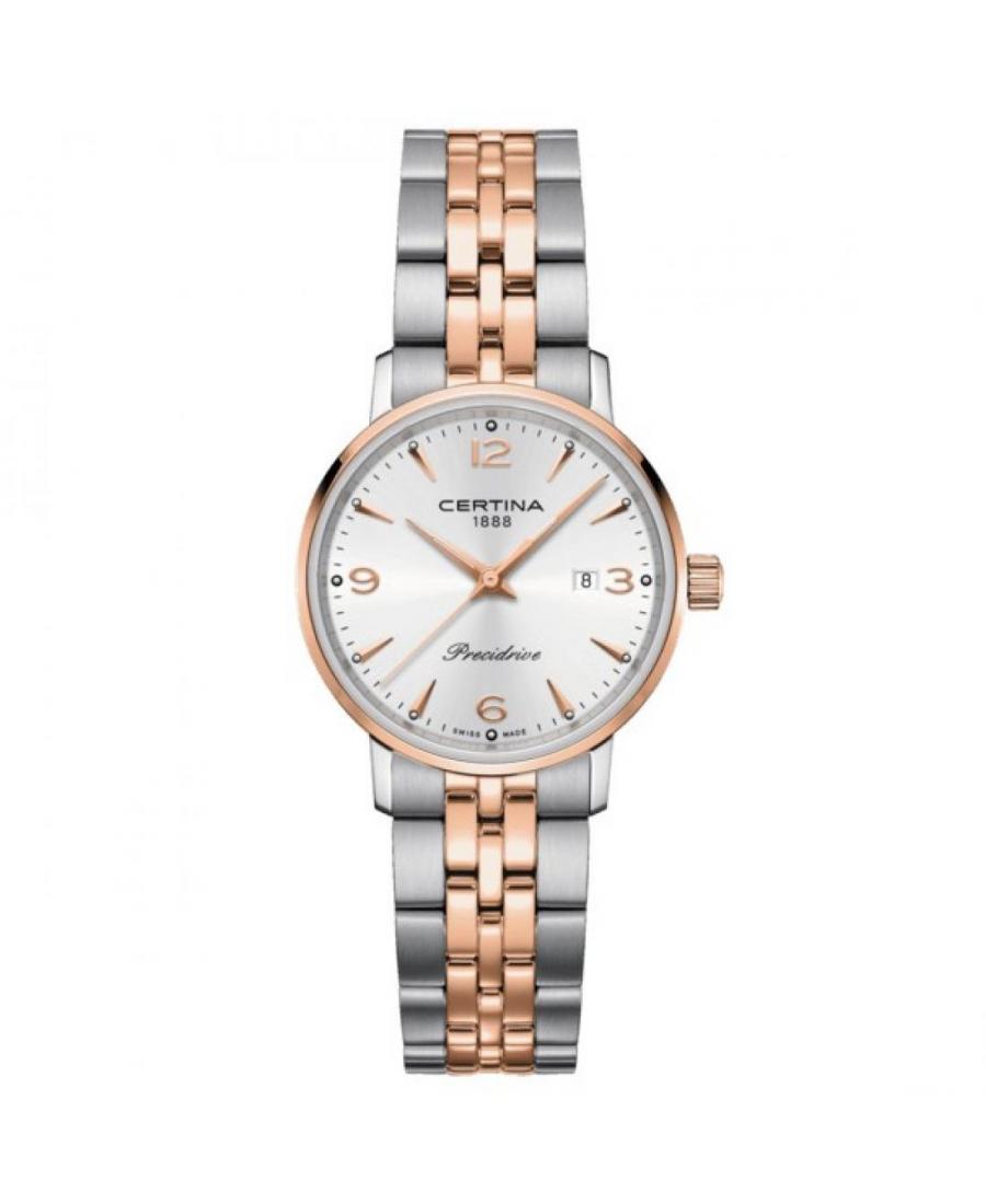 Women Swiss Fashion Quartz Watch Certina C035.210.22.037.01 Silver Dial