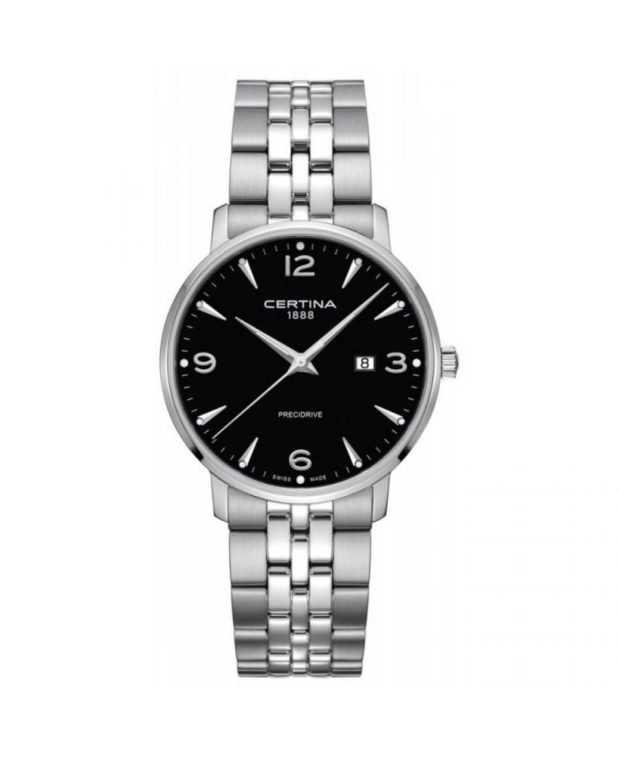 Men Swiss Fashion Quartz Watch Certina C035.410.11.057.00 Black Dial