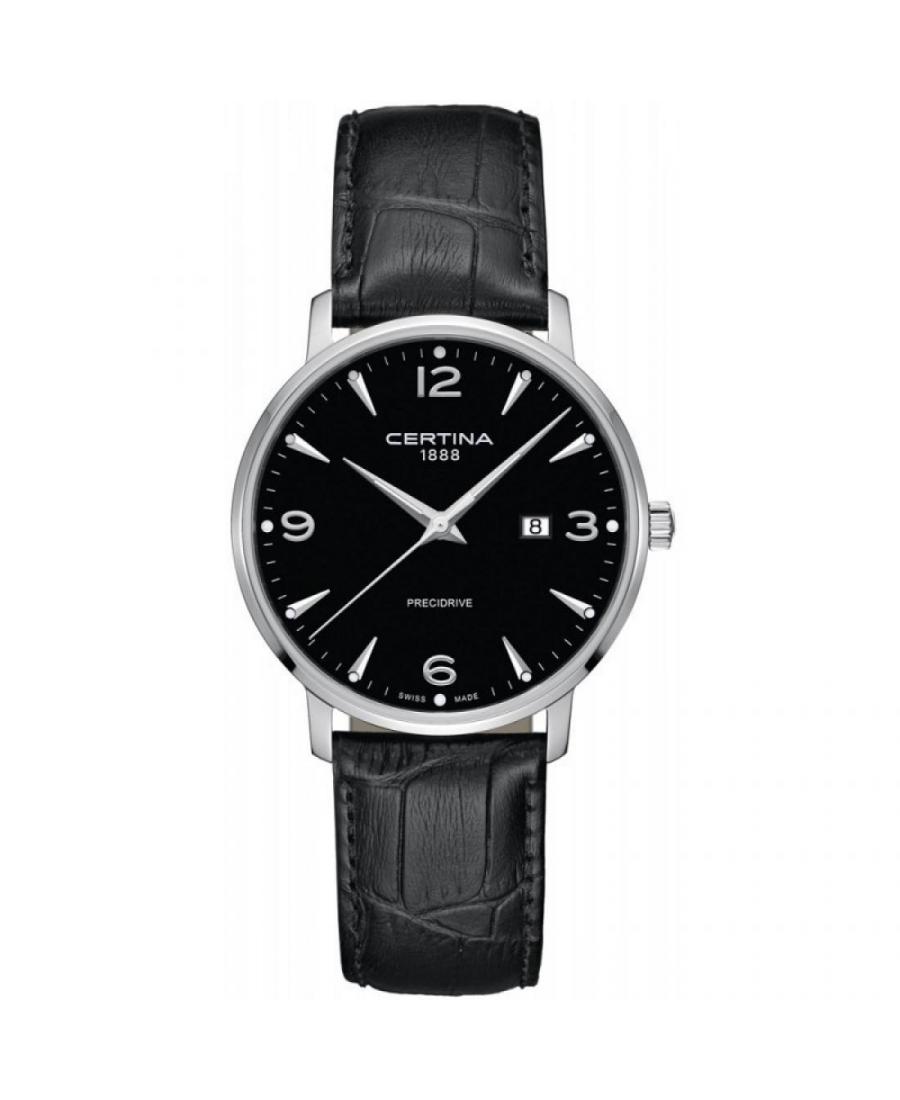 Men Swiss Fashion Quartz Watch Certina C035.410.16.057.00 Black Dial