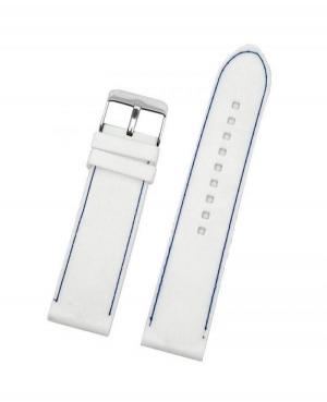 Watch Strap Diloy BR10.24.22 Silicone White 24 mm