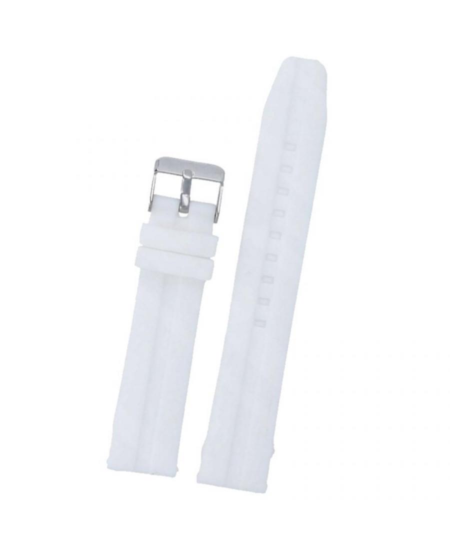 Watch Strap Diloy SBR03A.26.22 Silicone White 26 mm