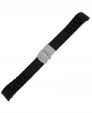 Watch Strap Diloy SBR23.18.1 Silicone Black 18 mm