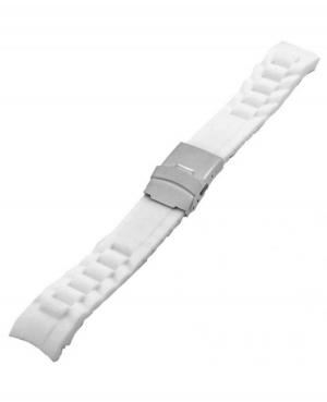 Watch Strap Diloy SBR23.18.22 Silicone White 18 mm