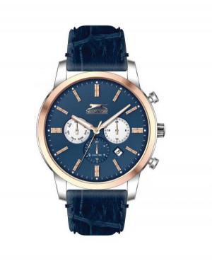 Mężczyźni klasyczny kwarcowy analogowe Zegarek SLAZENGER SL.9.6097.2.04 Niebieska Dial 43mm