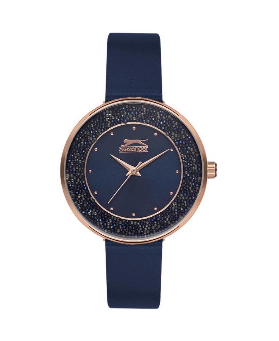 Kobiety Moda klasyczny kwarcowy analogowe Zegarek SLAZENGER SL.9.6189.3.02 Niebieska Dial 34mm