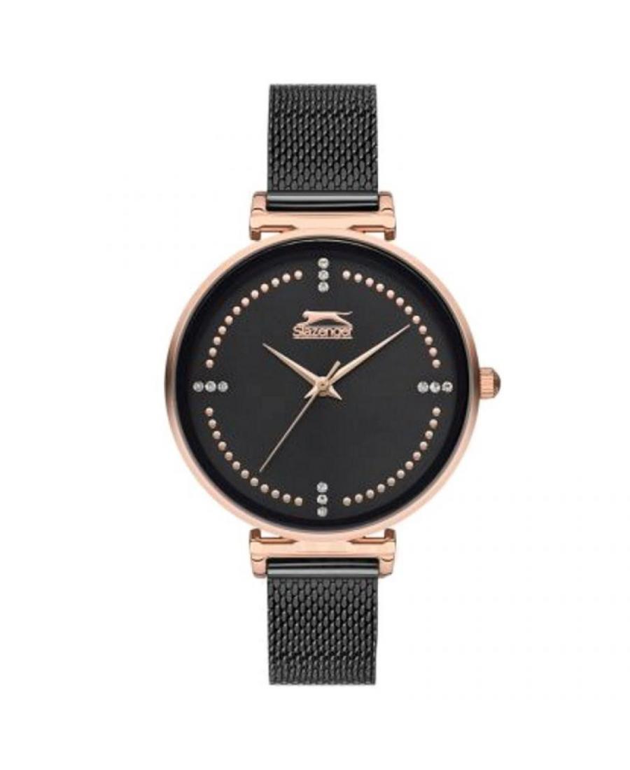 Kobiety Moda klasyczny kwarcowy analogowe Zegarek SLAZENGER SL.9.6155.3.01 Czarny Dial 34mm