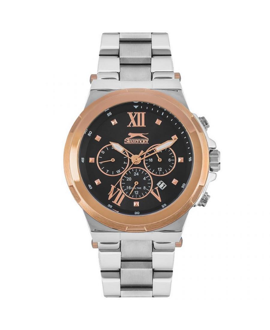 Men Fashion Classic Quartz Watch Slazenger SL.9.6182.2.03 Black Dial