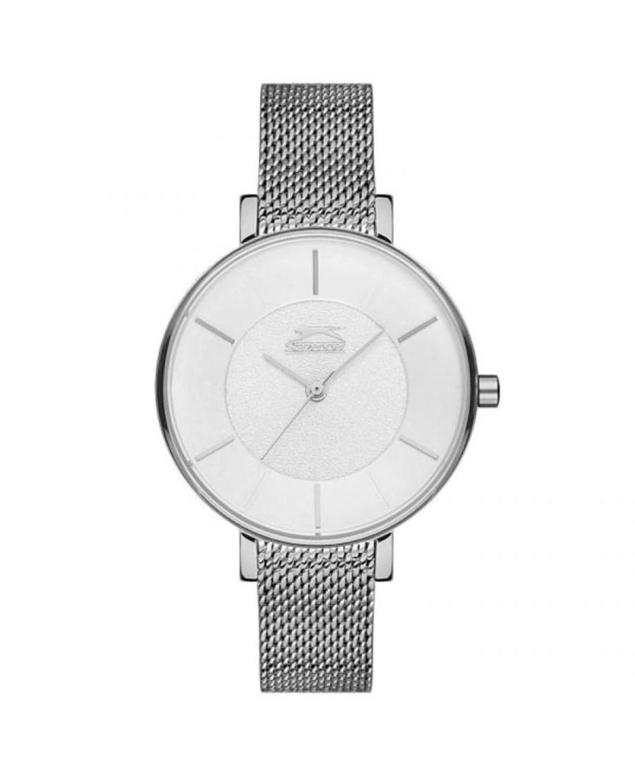 Kobiety Moda klasyczny kwarcowy analogowe Zegarek SLAZENGER SL.9.6147.3.04 Srebrna Dial 33mm