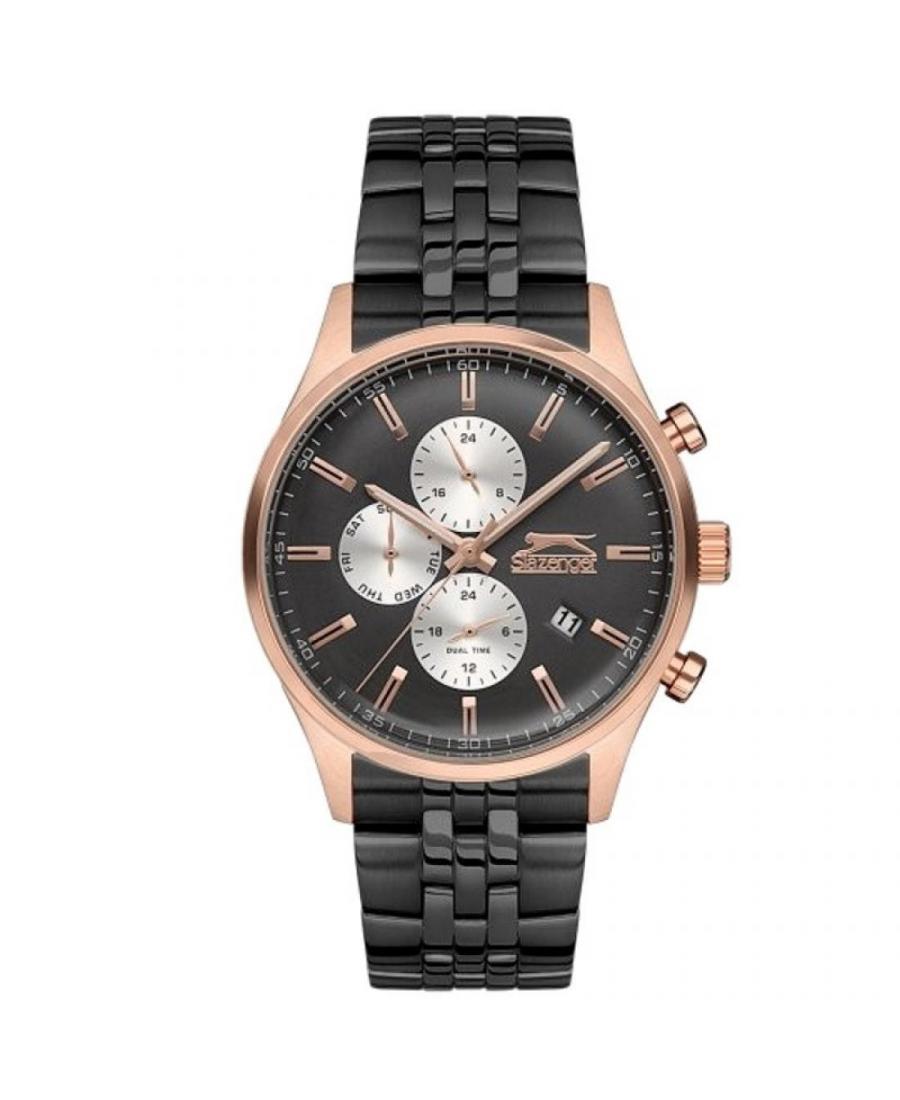 Mężczyźni Moda klasyczny kwarcowy analogowe Zegarek SLAZENGER SL.9.6160.2.03 Czarny Dial 43mm