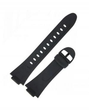 Watch Strap Diloy W42HP to fit Casio Plastic / Rubber czarny Tworzywo sztuczne/guma Czarny 15 mm