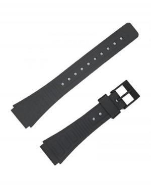 Watch Strap Diloy LK103P to fit Casio Plastic / Rubber czarny Tworzywo sztuczne/guma Czarny 21 mm