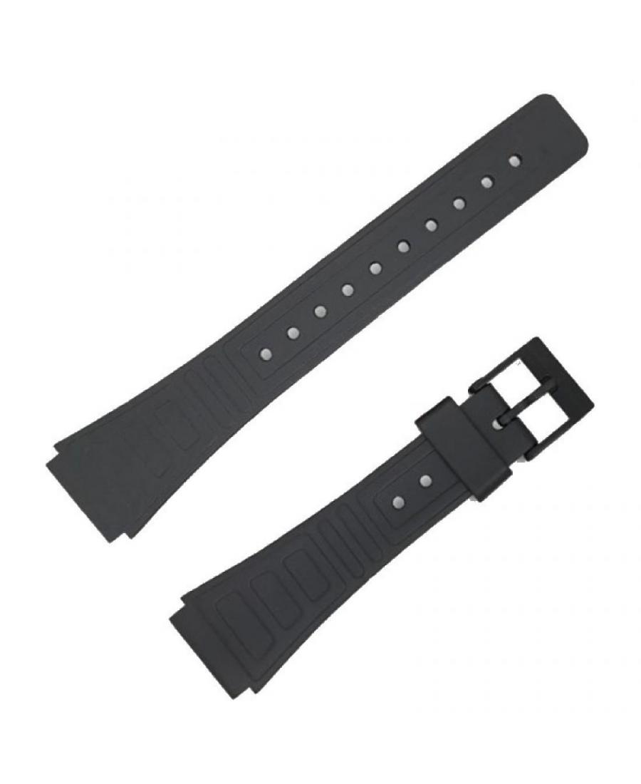 Watch Strap Diloy LK103P to fit Casio Plastic / Rubber czarny Tworzywo sztuczne/guma Czarny 21 mm