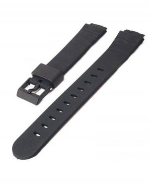 Watch Strap Diloy 199F2P to fit Casio Plastic / Rubber czarny Tworzywo sztuczne/guma Czarny 19 mm
