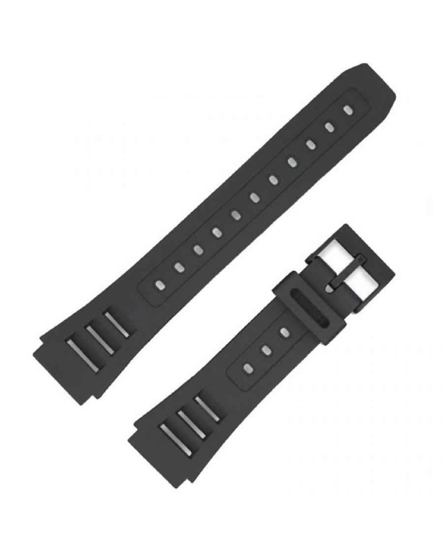 Watch Strap Diloy 285K1P to fit Casio Plastic / Rubber czarny Tworzywo sztuczne/guma Czarny 23 mm
