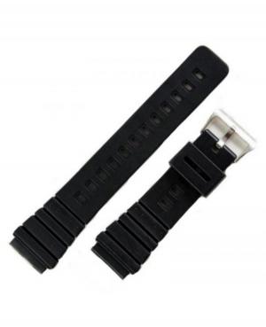 Watch Strap Diloy 189F4A to fit Casio Plastic / Rubber czarny Tworzywo sztuczne/guma Czarny 24 mm