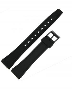 Watch Strap Q&Q CABP to fit Casio Plastic / Rubber czarny Tworzywo sztuczne/guma Czarny 20 mm