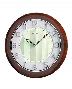 Rhythm CMG435NR06 настенные кварцевые часы Пластик Kоричневый
