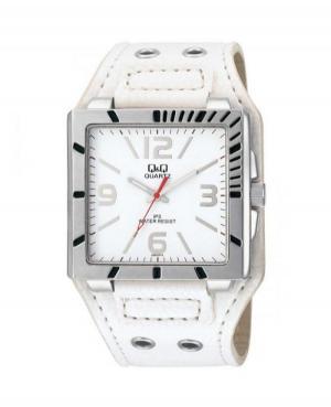 Men Fashion Japan Quartz Analog Watch Q&Q GS62J314Y White Dial 40mm