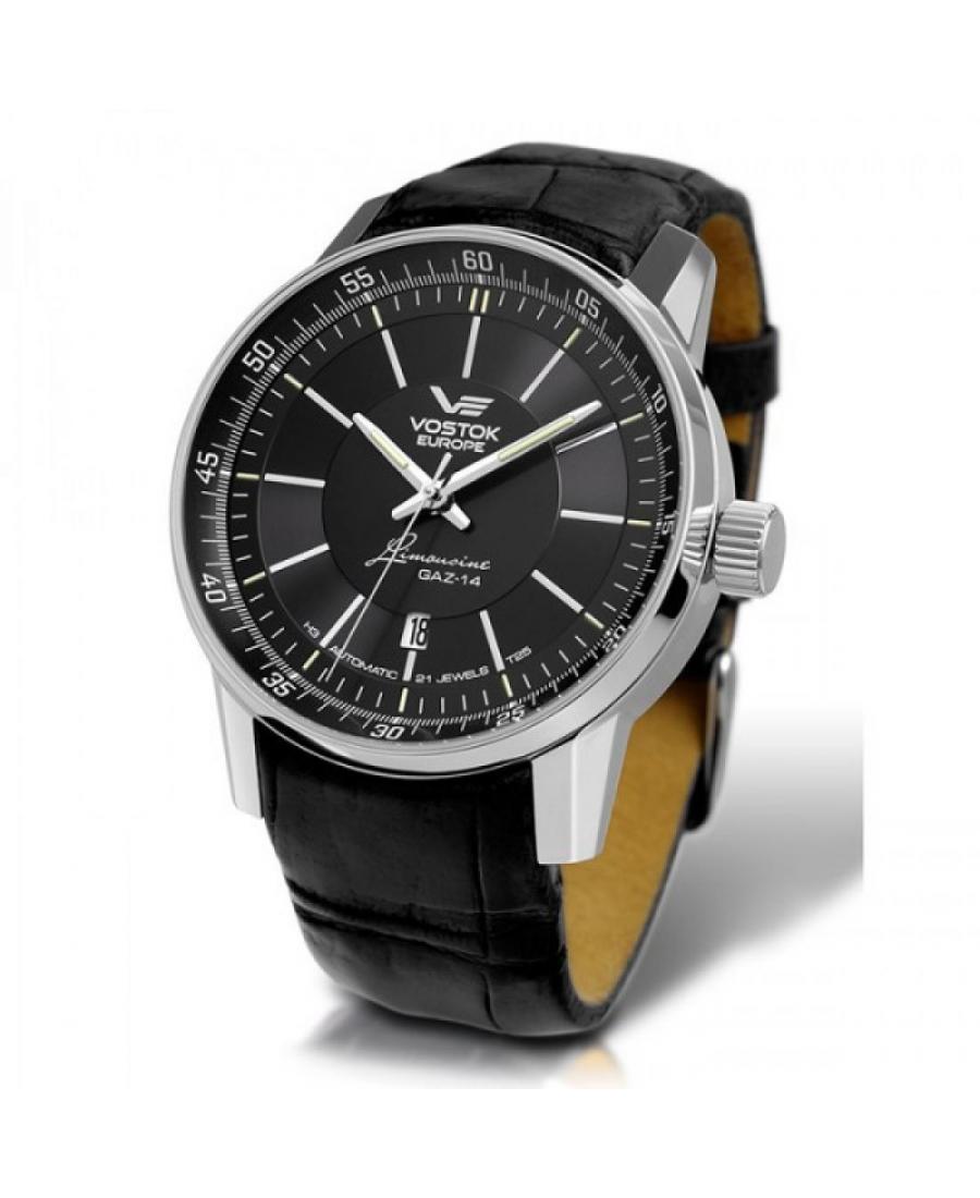 Mężczyźni automatyczny analogowe Zegarek VOSTOK EUROPE NH35A-5651137 Czarny Dial 45mm